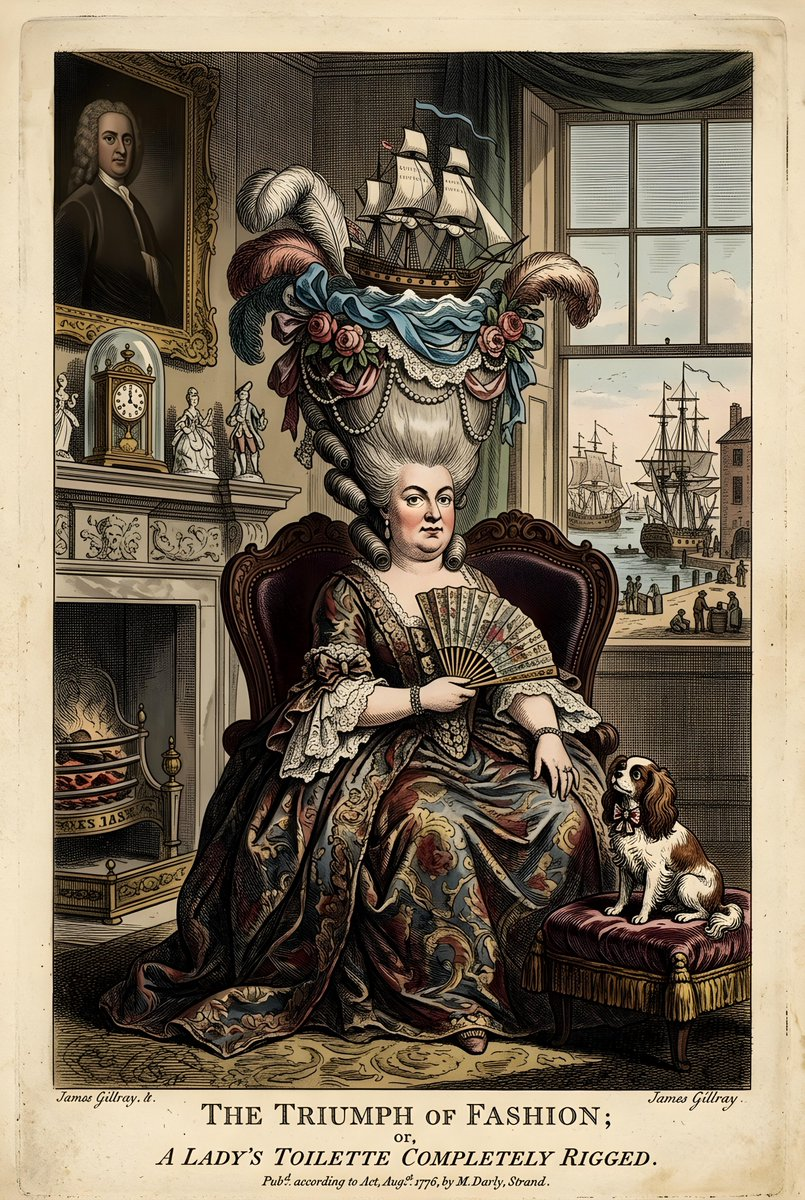 Whisk AI (whisk-ai.co) prompt example: Vintage British Caricature Satire