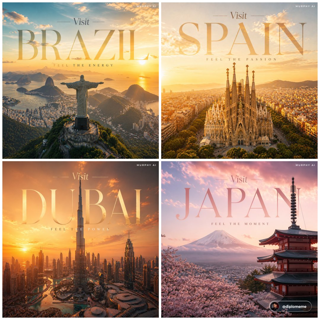 Whisk AI (whisk-ai.co) prompt example: Barcelona luxury travel poster