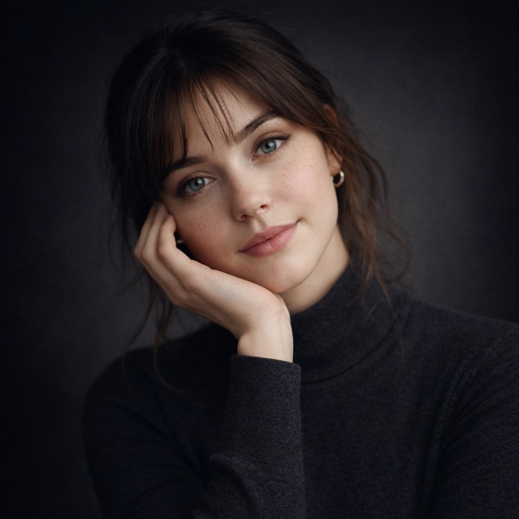 Whisk AI (whisk-ai.co) prompt example: Symmetrical beauty portrait