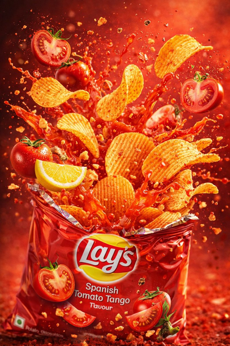 Whisk AI (whisk-ai.co) prompt example: Tomato snack explosion