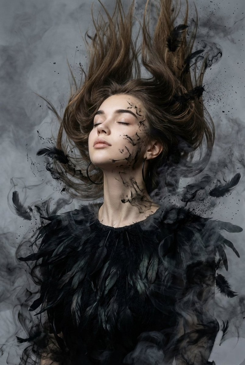Whisk AI (whisk-ai.co) prompt example: Ethereal cinematic portrait