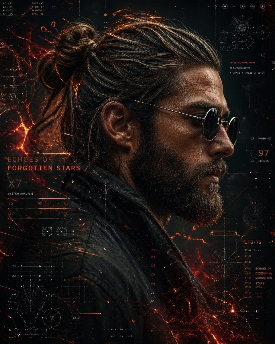 Whisk AI (whisk-ai.co) prompt example: Sci-fi interface portrait