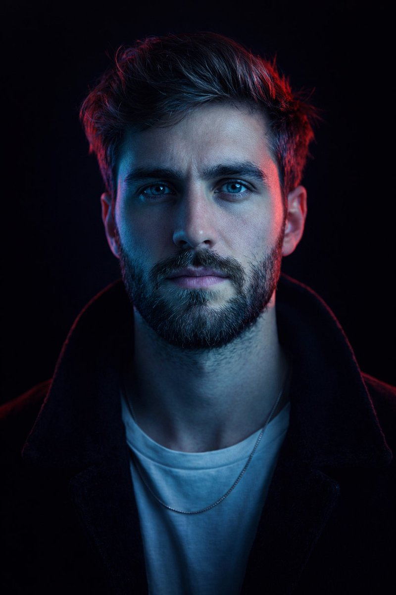 Whisk AI (whisk-ai.co) prompt example: Soft-lit studio headshot