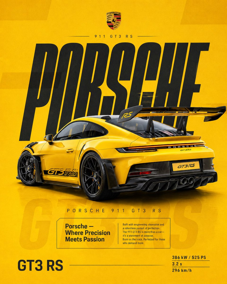 Whisk AI (whisk-ai.co) prompt example: Yellow sports car poster